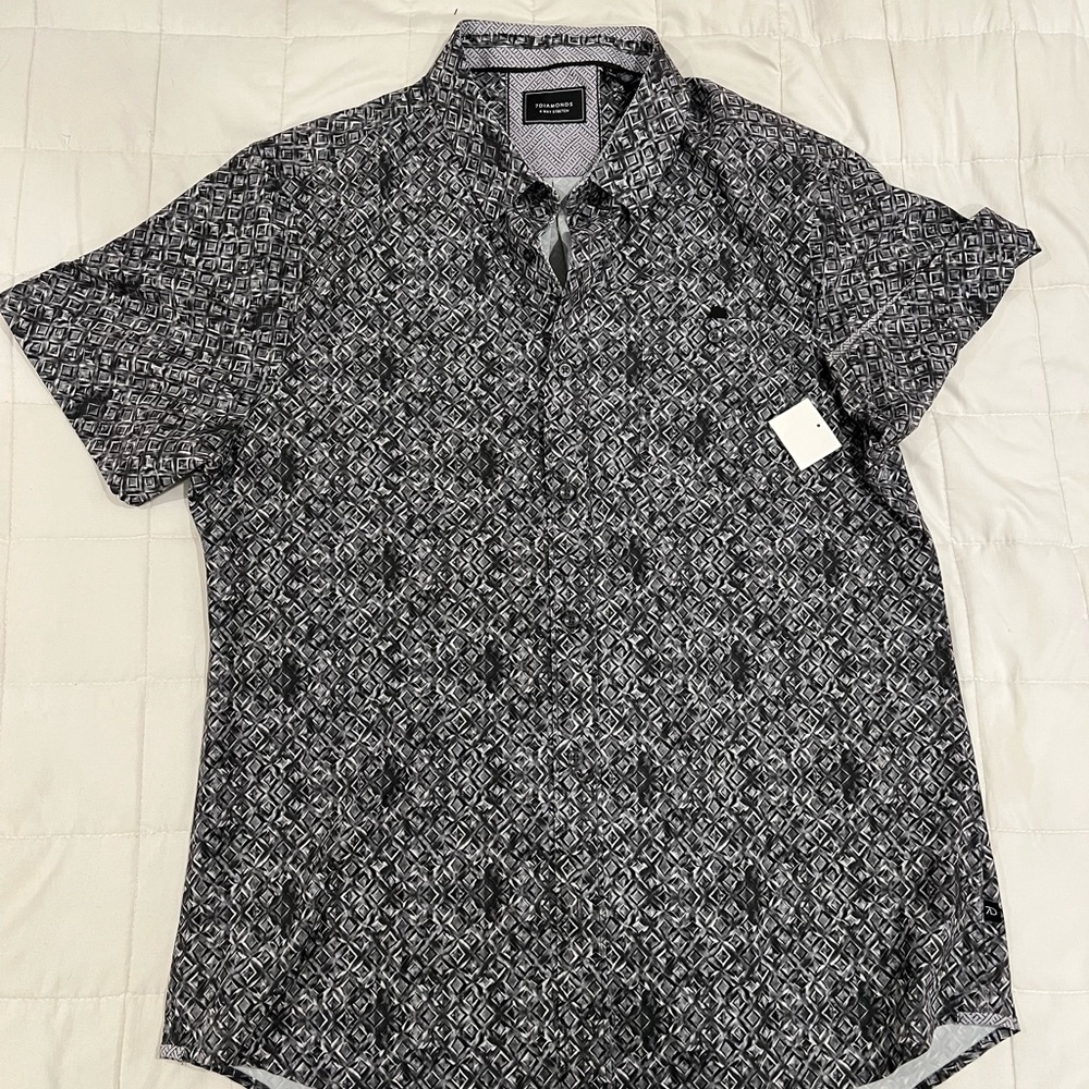 Gray Button Down